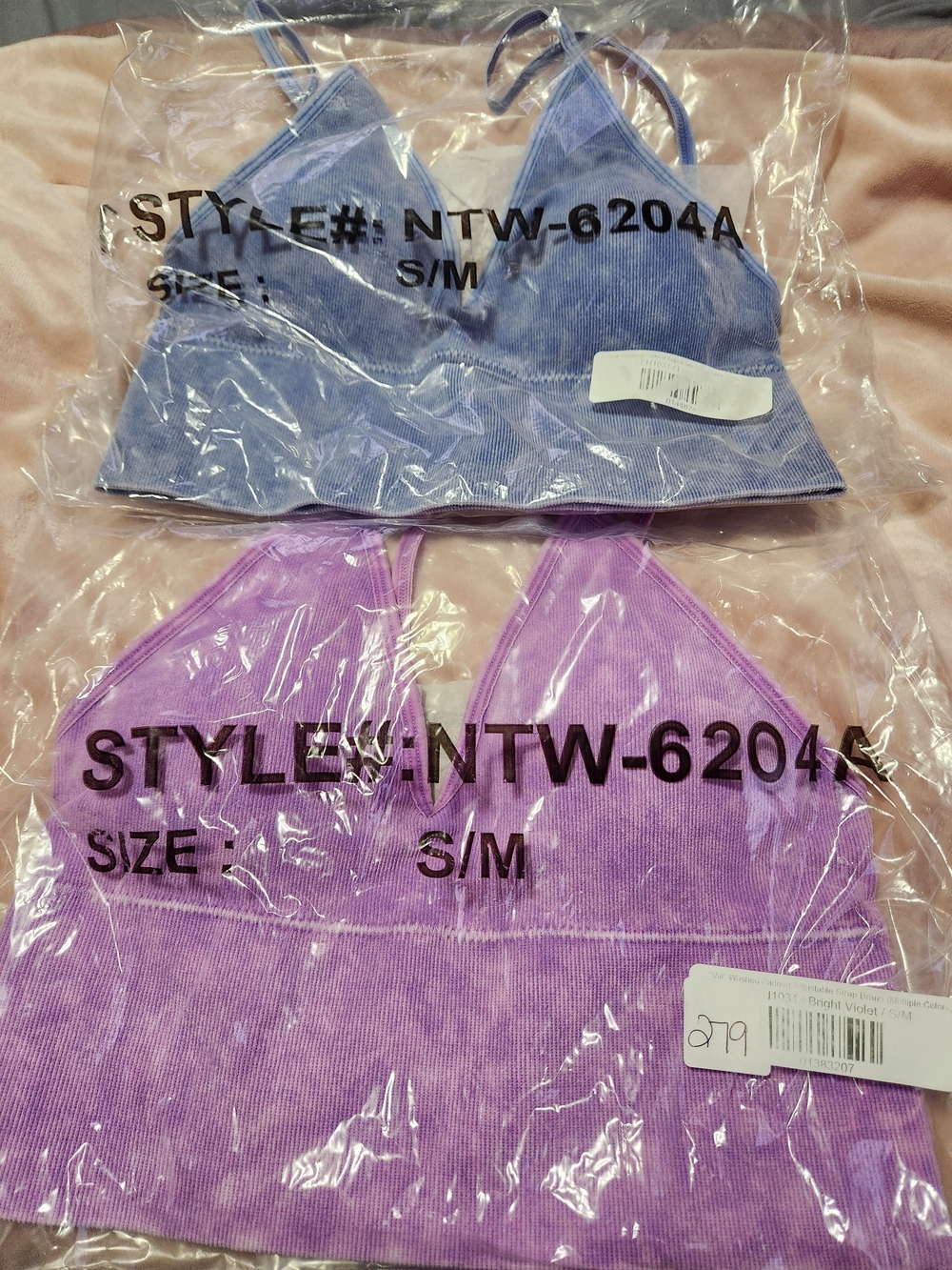 Bright Purple and Indigo Bralette Set